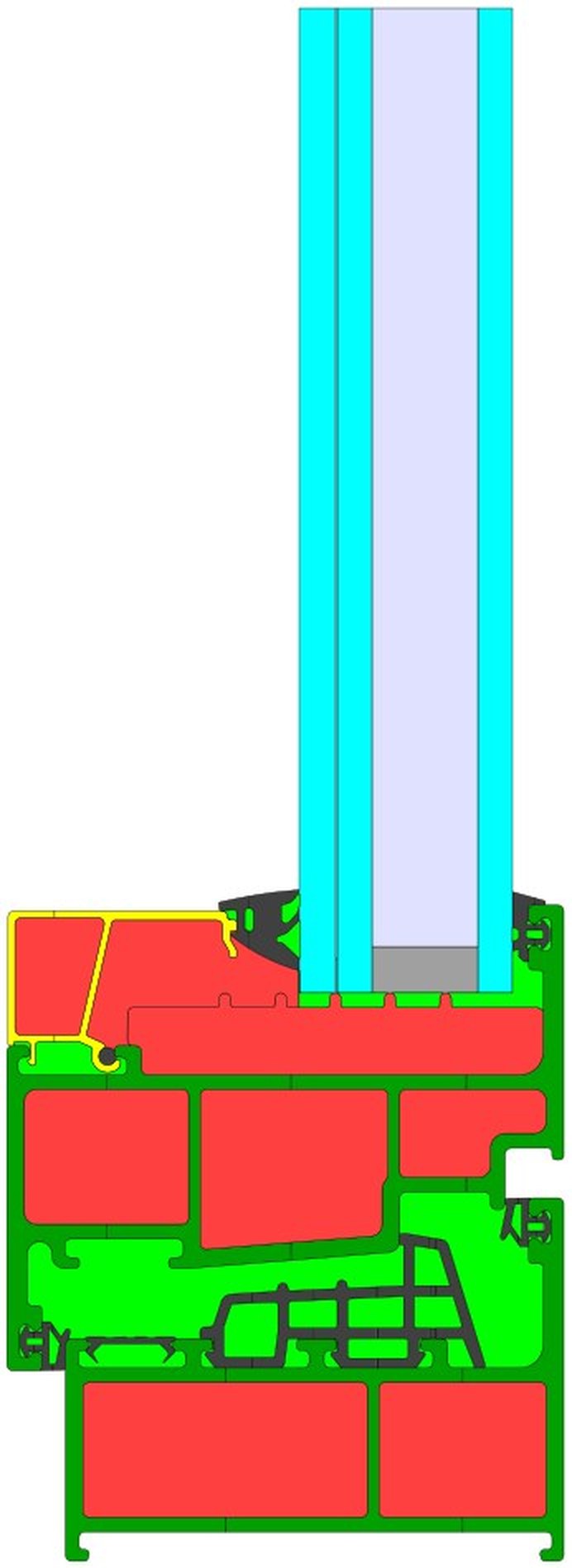 Materials section of the GR85 dual action sill